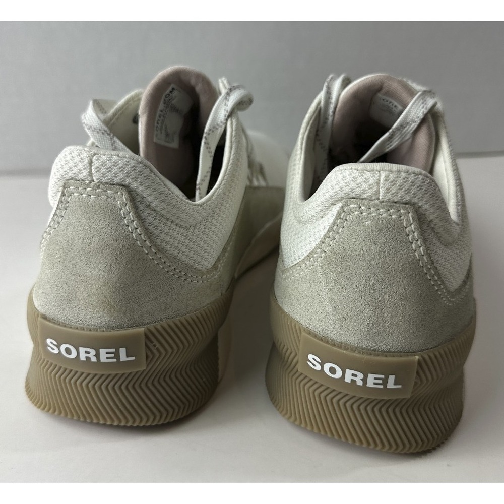 Sorel Women's Out 'N About Lace up Shoes Low Sneakers Ivory Off White Size 10 - Picture 12 of 15